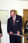 HRH Prince Phillip at Post Genomics and Molecular Interactions Centre