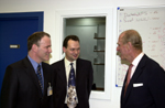 Geoff Barton with HRH Duke of Edinburgh - Mark Chaplain in Background